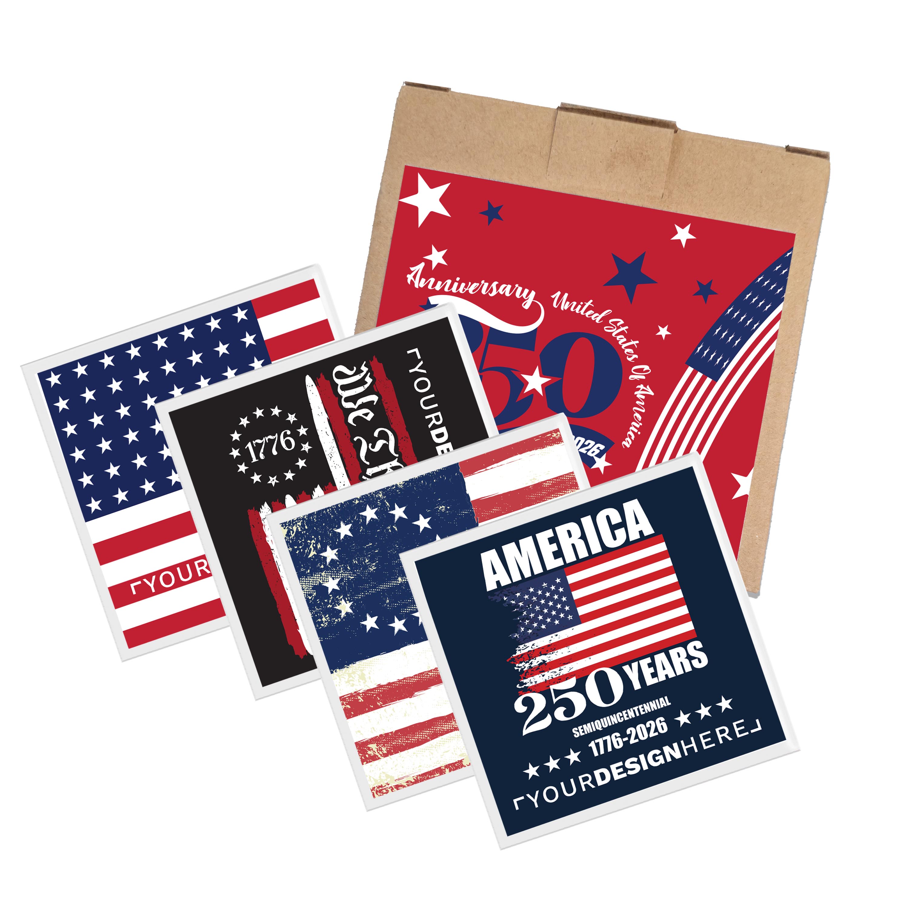 Square Absorbent Ceramic Coaster
